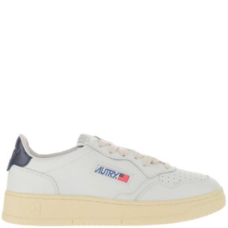 Autry Leather Sneakers With Contrast Heel Tab And Logo Details