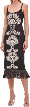 Alexis Naturi Midi Dress In Black/white