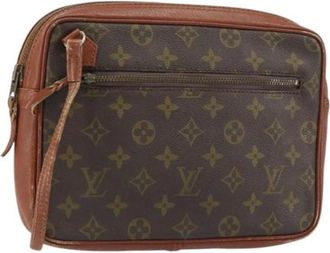 Louis Vuitton Pre-owned Cross Body Bags, female, Brown, Size: ONE SIZE Pre-owned Vintage Canvas Cross Body Bag