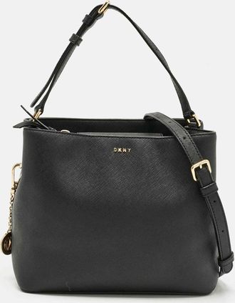 DKNY Dkny Bryant Park Black Leather Bucket Bag