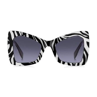 Marc Jacobs Zebra-Striped Cat-Eye Sunglasses - White
