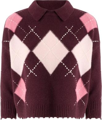 Pinko Pinko, Truien & Vesten, Dames, Paars, M, Round-neck Truien