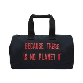Ecoalf Navy Blauwe Sport Duffel Tas - Heren - Weekendtassen - Blauw - ONE Size - Polyester - Tassen
