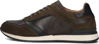 Stefano Lauran Schoenen, Heren, Bruin, 44 EU, Leer, Bruin Leren Lage Sneakers
