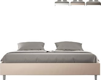 Itamoby Cama Doble Container 180x200 Sommier King Size Azelia K Color: Beige - Versi&oacute;n: Modelo Est&aacute;ndar
