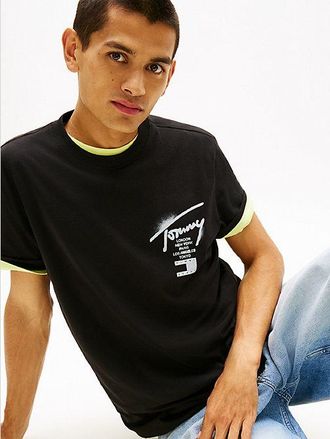 Tommy Hilfiger Signature Back Logo Jersey T-Shirt