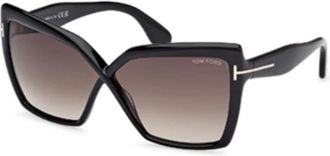 Tom Ford Fiore Zonnebril - Dames - Zonnebrillen - Zwart - 63 MM - Accessoires