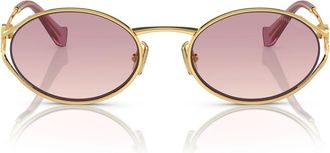 Miu Miu Sunglasses Mu52 Y 5 Ak06 S Gold/Brown Gradient Women