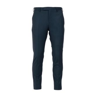Pantaloni Torino Heren, Broeken, Blauw, Maat: XS Wol