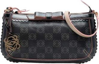 Loewe Pre-owned Shoulder Bags, female, Black, Size: ONE SIZE Pre-owned Fabric Shoulder Bag