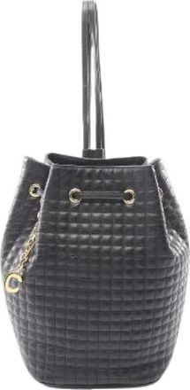 Celine Pre-owned C Charm Leather Backpack - Pre-owned - Mujer - Negro - ONE SIZE