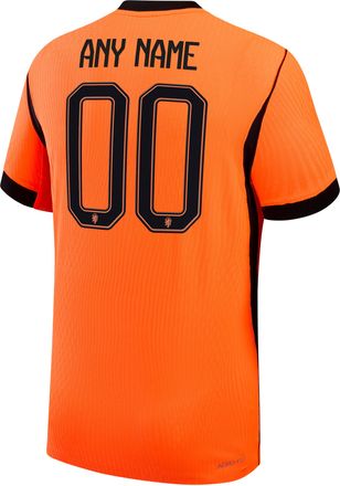 Nike Netherlands 2026/27 Match Home Nike Mens Aero-FIT Soccer Authentic Custom Jersey By You in Orange | NN203948230-CUS