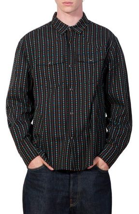 Pleasures Tribute Western Snap-Up Shirt in Black at Nordstrom, Size Xx-Large