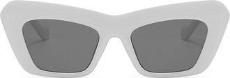 Generic Mens Commuter Vacation Sunglasses Outdoor Womens Sports Decorative Sun Glasses(White)