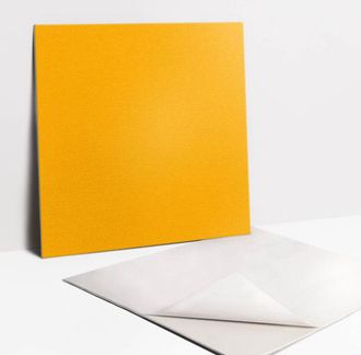 Tulup Pannelli da Parete Autoadesivi - Decorativi - Parete Piastrelle - 9 Pezzi Piastrelle - 9x30x30 cm - Colore Arancione