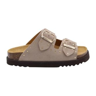Scholl Sliders, female, Beige, Size: 8 US Farrah Slipper