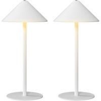 OEM L&aacute;mpara De Mesa Led, Con Cable Usb, Interruptor T&aacute;ctil, Metal, Recargable, Blanca - Crezuo