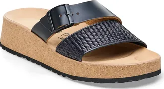 Birkenstock Womens Almina Platform Sandals In Black