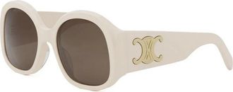 Celine Triomphe Bril - Premium Kwaliteit Eyewear - unisex - Zonnebrillen - Beige - 54 MM - Accessoires