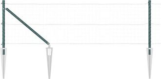 vidaXL Vidaxl - Fence Post 26 pcs Silver 3.2 x 3.2 x 120 cm Steel