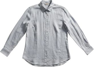 Stenstr&ouml;ms Sofie Linnen Shirt - Dames - Overhemden - Grijs - XL - Linnen - Overhemden