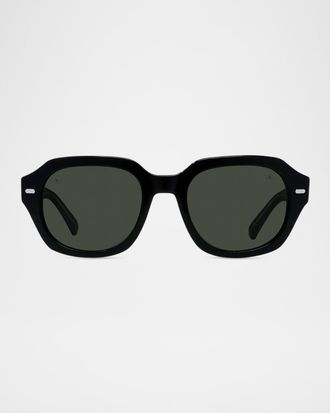 Vuarnet Men & apos;s BELVEDERE 11 Acetate Rectangle Sunglasses