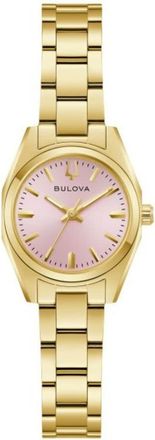 Bulova Surveyor Quartz Pink Dial Ladies Watch 97L187