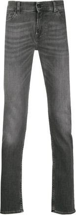 7 For All Mankind Heren, Jeans, Grijs, Maat: W31 Katoen