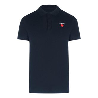 Love Moschino Herenpolo met korte mouwen (Marineblauw)