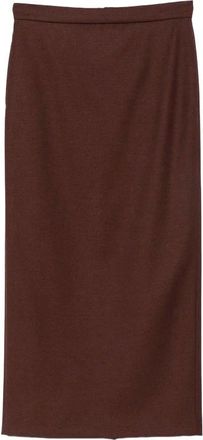 Max Mara Rokken, Dames, Bruin, S, Wol, Scarabo Midi Rok