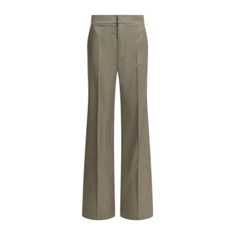 SA SU PHI Pantaloni Sartoriali a Gamba Larga - - Trousers - Donna - Marrone - S