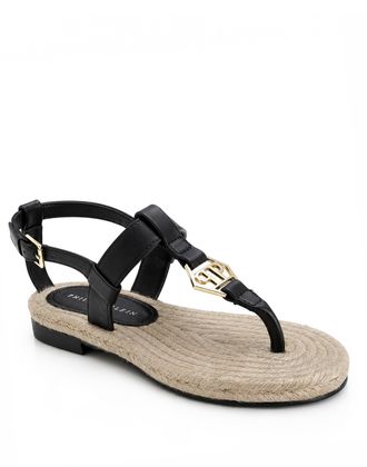 Philipp Plein Platte Sandalen Hexagon