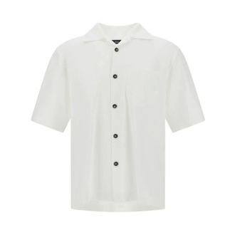 Herno Short Sleeve Shirts, male, White, Size: XS Short Sleeve Shirts