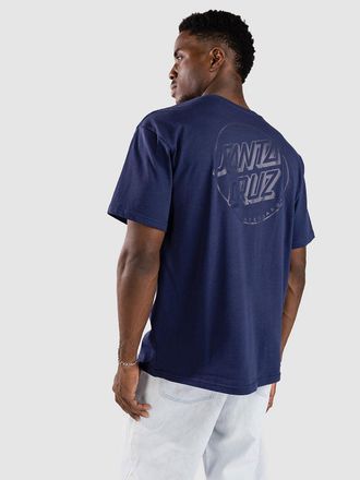 Santa Cruz Tonal Opus Dot Stripe T-Shirt blu