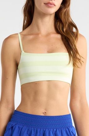 Free People FP Movement Tighten Up Reversible Bra in Whipped Lime Combo at Nordstrom, Size X-Small