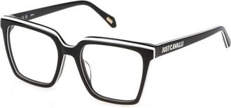 Just Cavalli Stijlvolle Zwarte en Witte Bril - unisex - Brillen - Wit - 52 MM - Accessoires