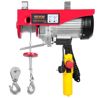 OEM Cabrestante El&eacute;ctrico De 600 Kg, Polipasto El&eacute;ctrico Con Control Remoto Con Cable, Cable De 4 M, 1200 W, Altura De Elevaci&oacute;n De 10 M/min, Cable Simple