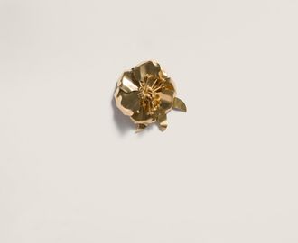 Miu Miu Metal brooch with crystals