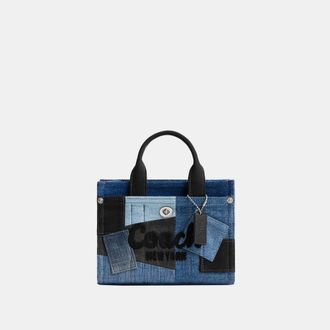 Coach Womens Cargo Tote Bag 20 With Patchwork - Blue - One Size