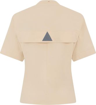 Moncler Womens Cotton T-Shirt Beige T-Shirts & Jerseys