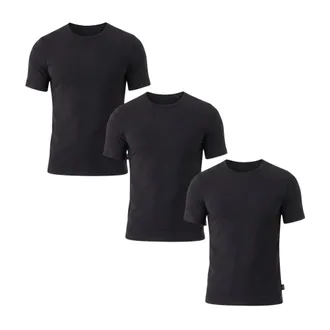 HUGO BOSS Tops, Heren, Zwart, S, Bamboe, T-Shirt RN 3P Bamboo