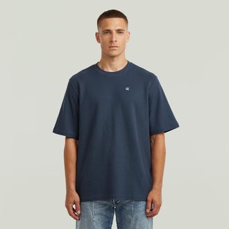 G-Star Structured Chest Logo T-Shirt - Donkerblauw - Heren
