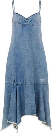 Moschino Classic Fitted Bodice Dress with Flared Skirt