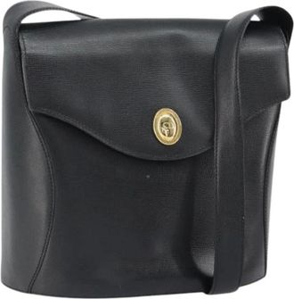Dior Pre-owned Cross Body Bags, female, Black, Size: ONE SIZE Pre-owned Vintage Leather Shoulder Bag