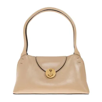 Versace Tassen, Dames, Beige, ONE Size, Leer, Vivian Small Bag