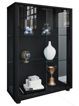 ebuy24 Ebuy24 - Vitrina De Vidrio Vcm De Pie Vitrina De Vidrio Con Vidrio De Seguridad Esg Dimensiones Aprox. Al. 80 X An. 60 X P. 25 Cm Soporte Vitrina Vidr