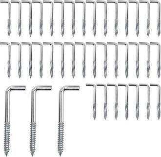 OEM 70 Ganchos De Rosca De Acero Al Carbono M4 L, Aptos Para Colgar Plantas Y Utensilios De Cocina