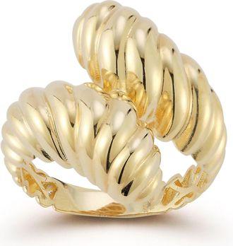 Ember Fine Jewelry 14K Gold Twist Bypass Ring