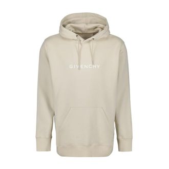 Givenchy Hoodies, male, Beige, M, Logo Hoodie Sweatshirt