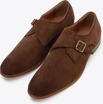 Wittchen Heren Monkschoenen in Donkerbruin Su&egrave;de Leer